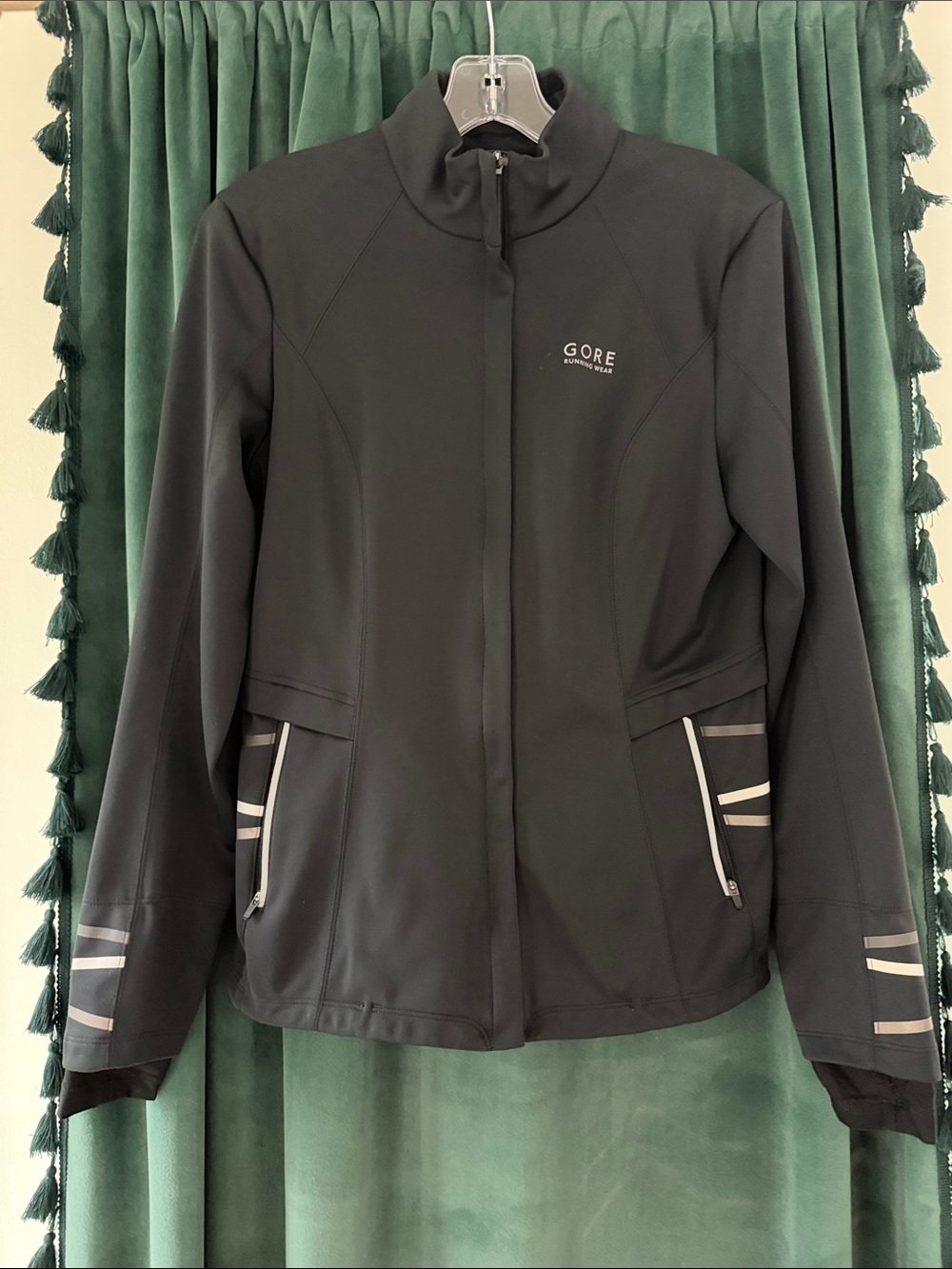 GORE-TEX Black Utility Jacket with Reflective Accents